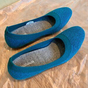 LIKE NEW Size 5.5 Teal Allbirds Tree Breezers Knit Ballet Flats